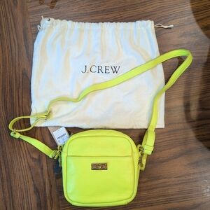 J. Crew Neon Yellow Crossbody Bag
